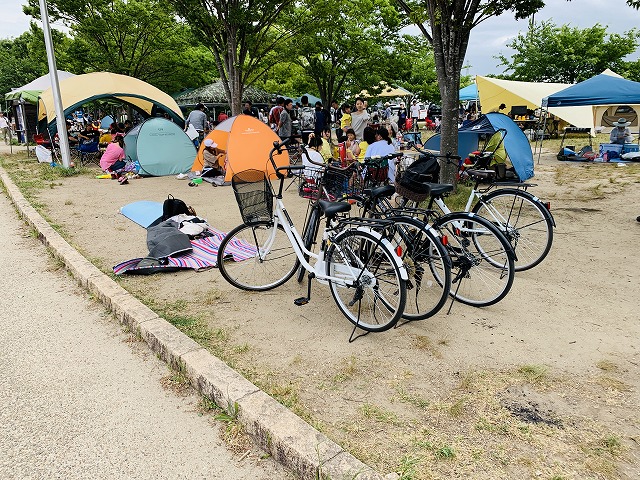山田池公園自転車